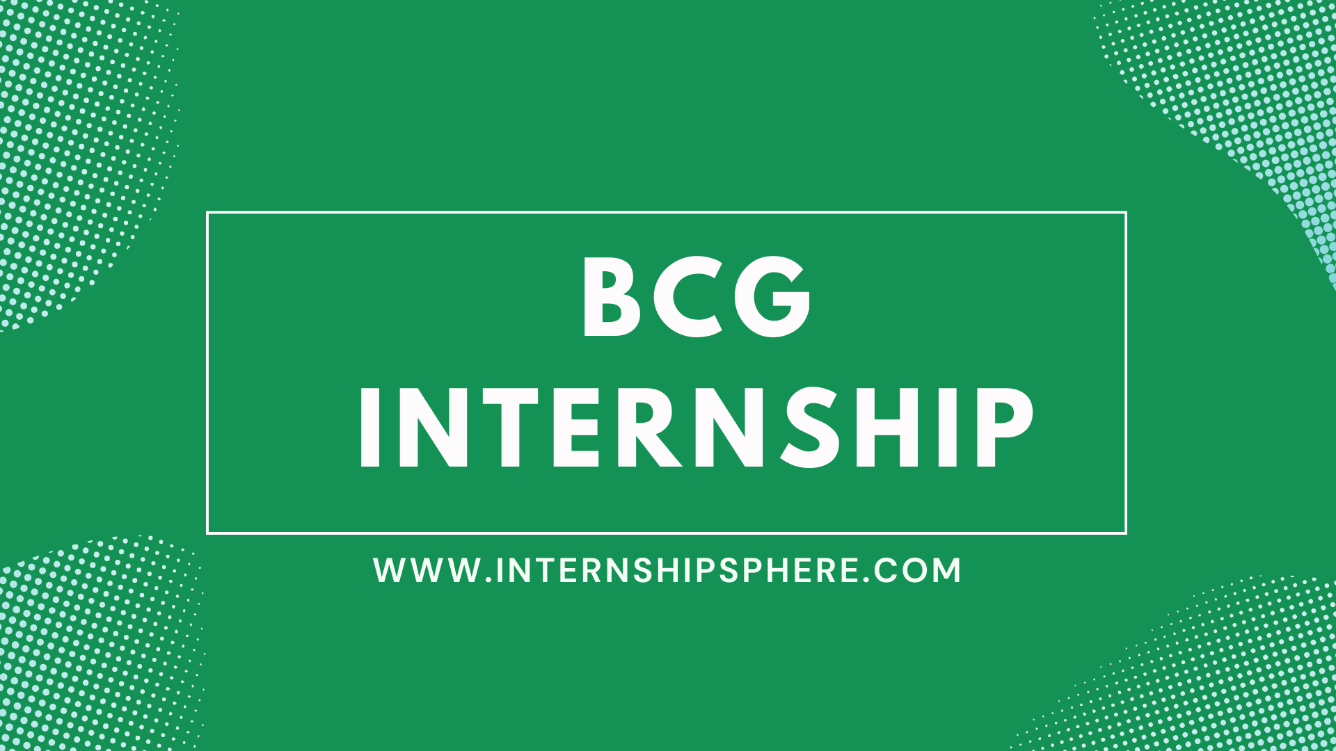 BCG Internship