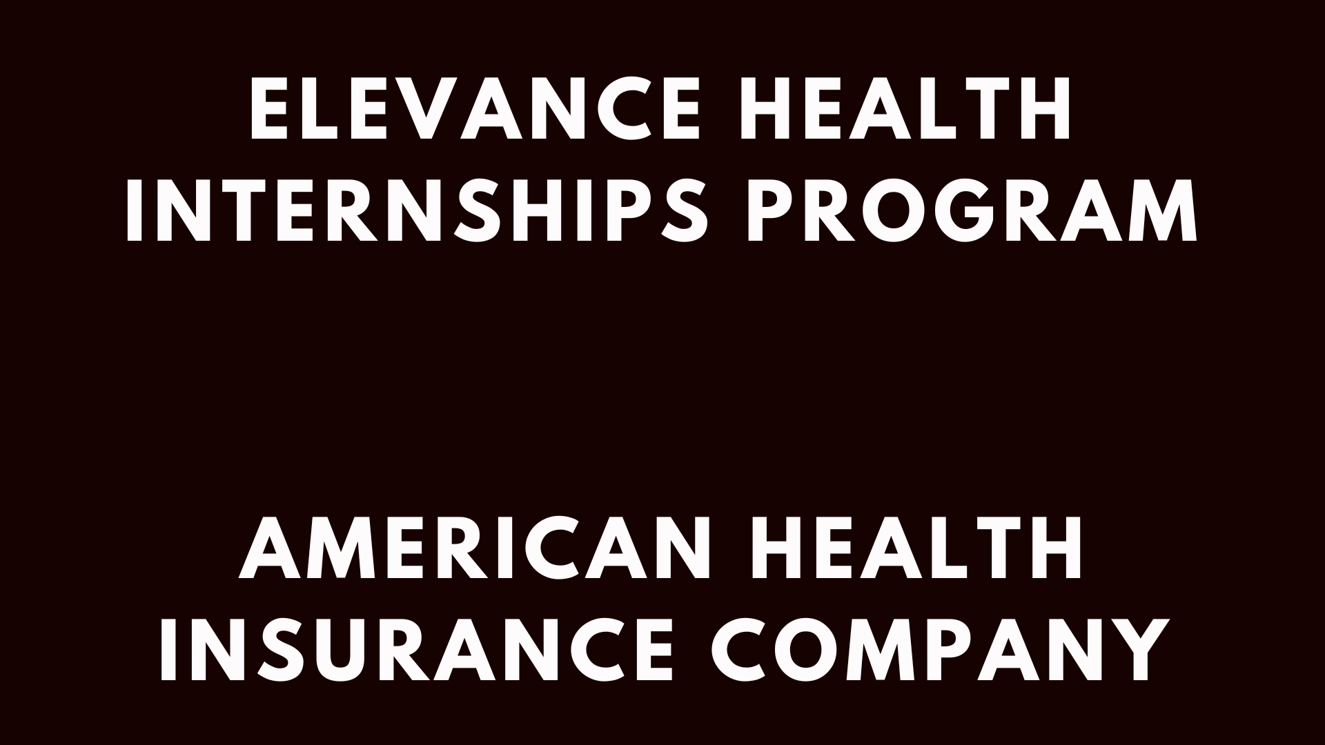 Elevance Health Internships