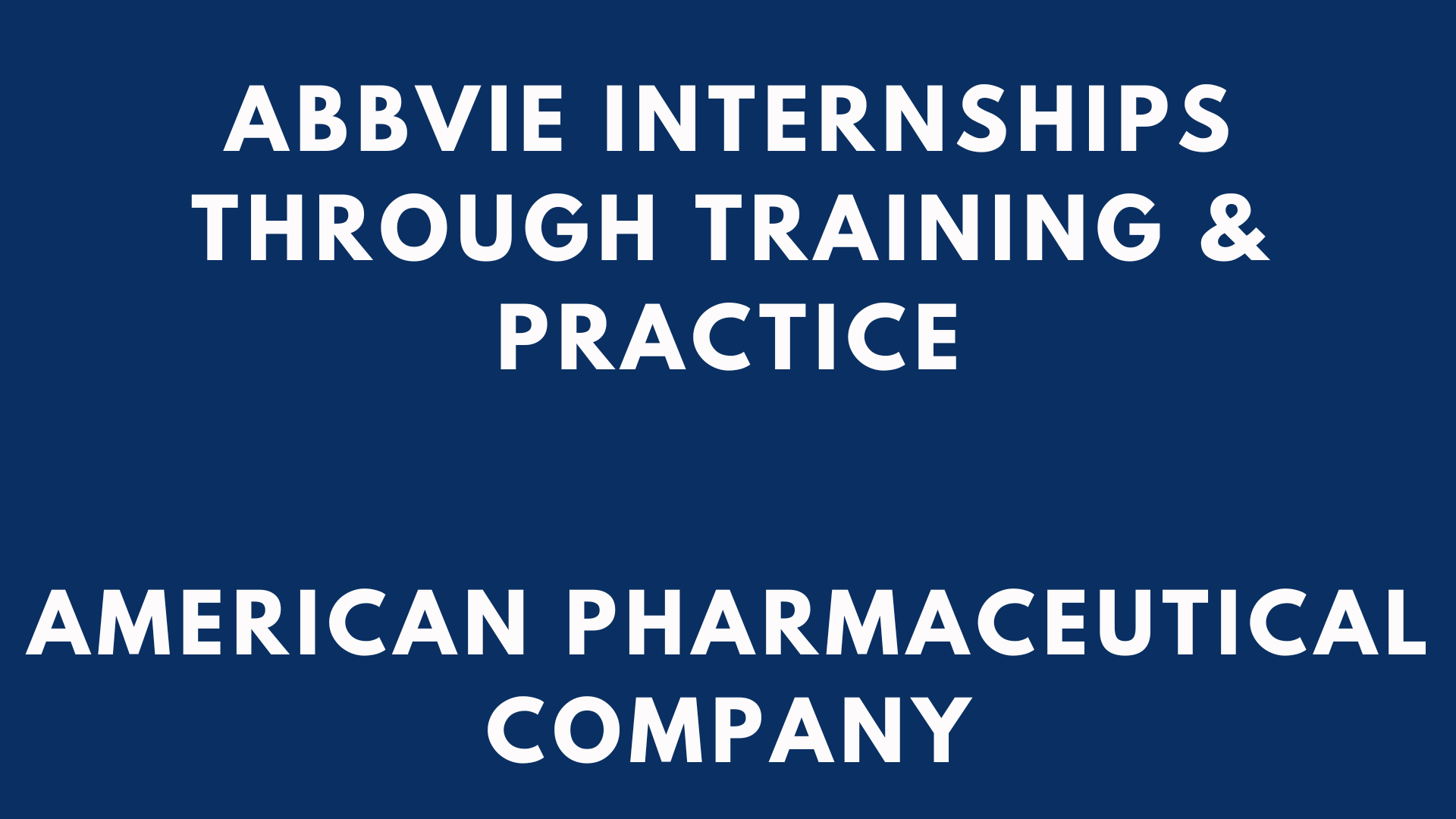 AbbVie Internships