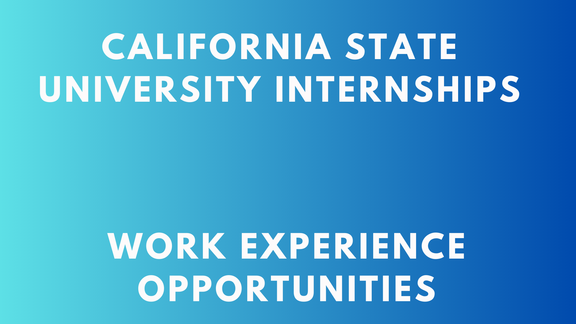 CSUDH Internships