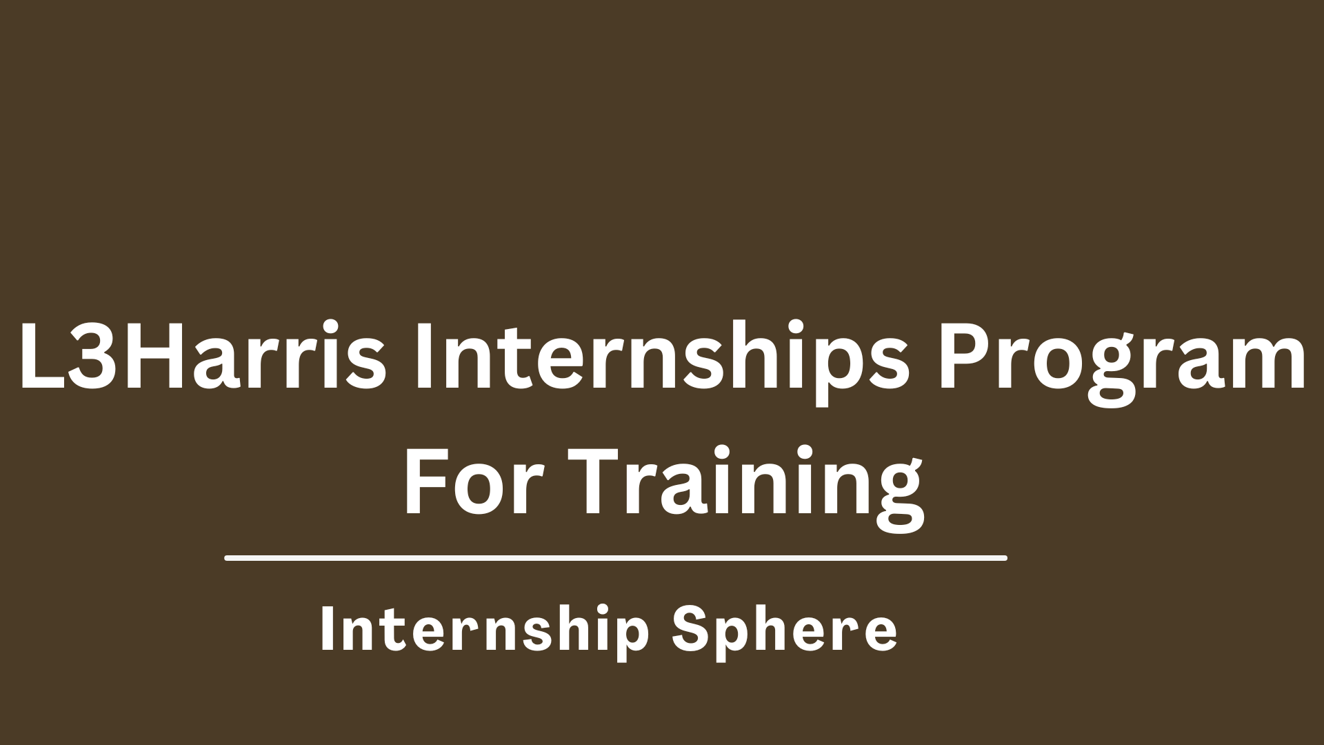L3Harris Internships