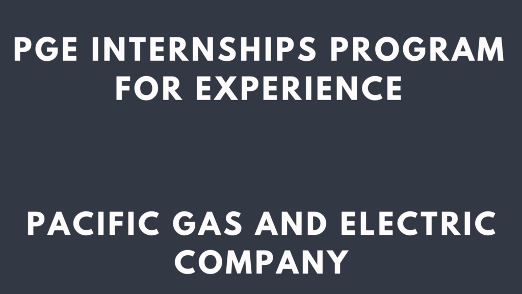 PGE Internships