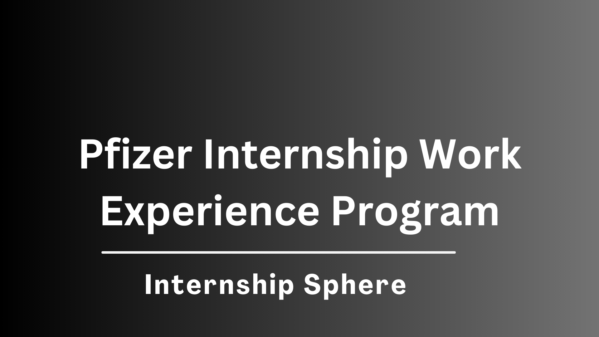 Pfizer Internship