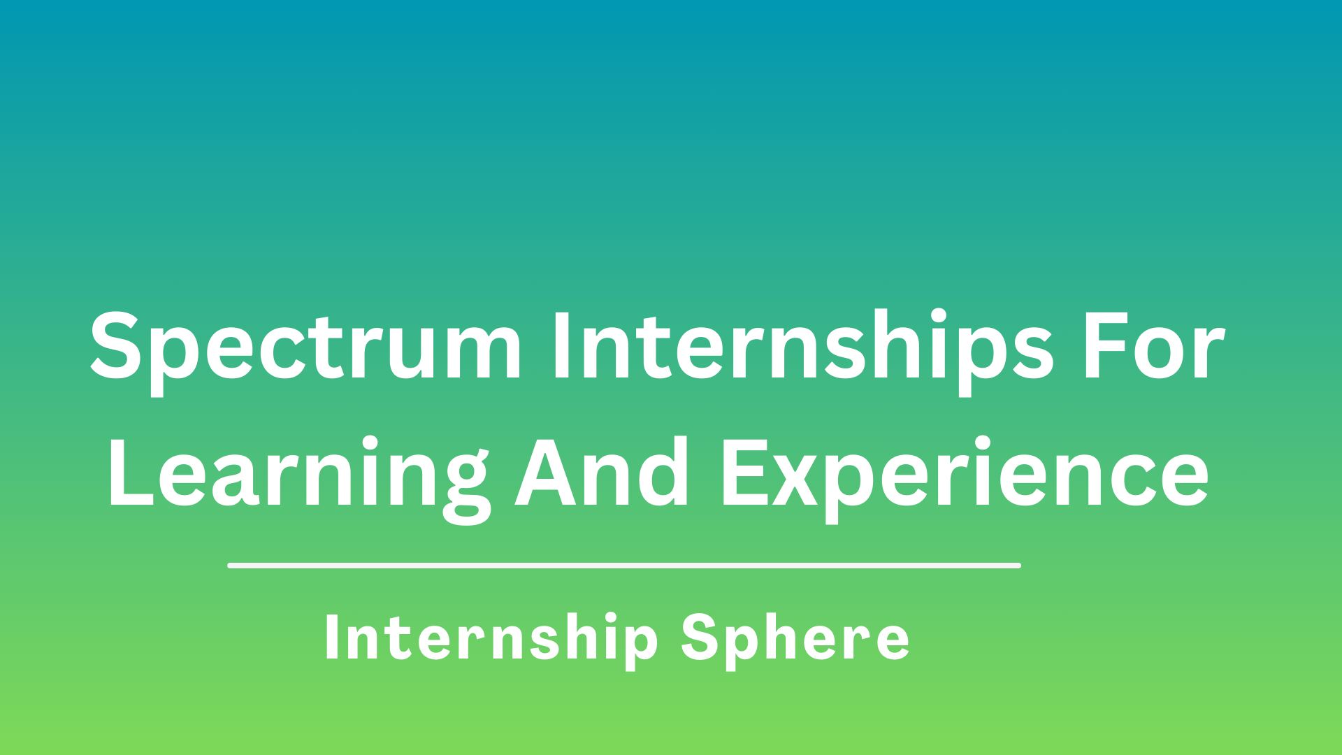 Spectrum Internships