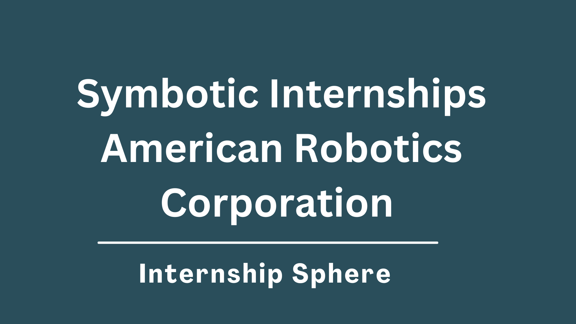 Symbotic Internships