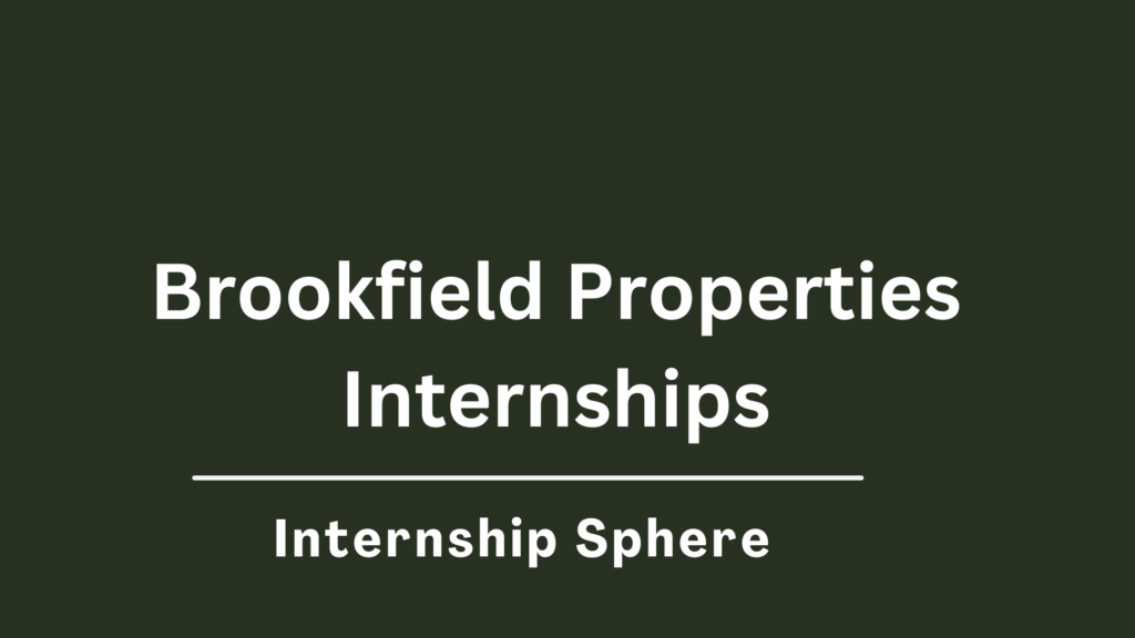 Brookfield Internships