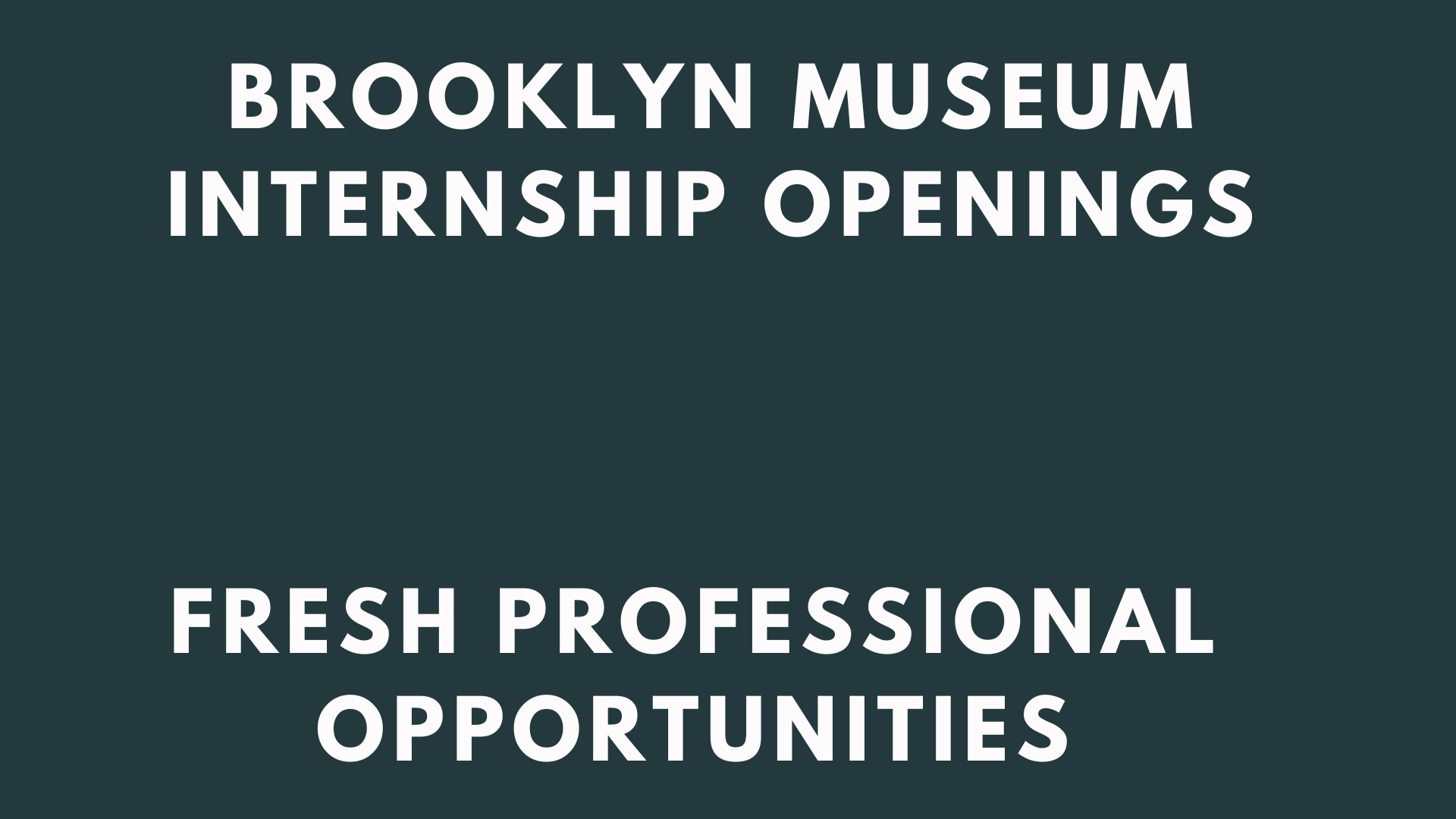 Brooklyn Museum Internship