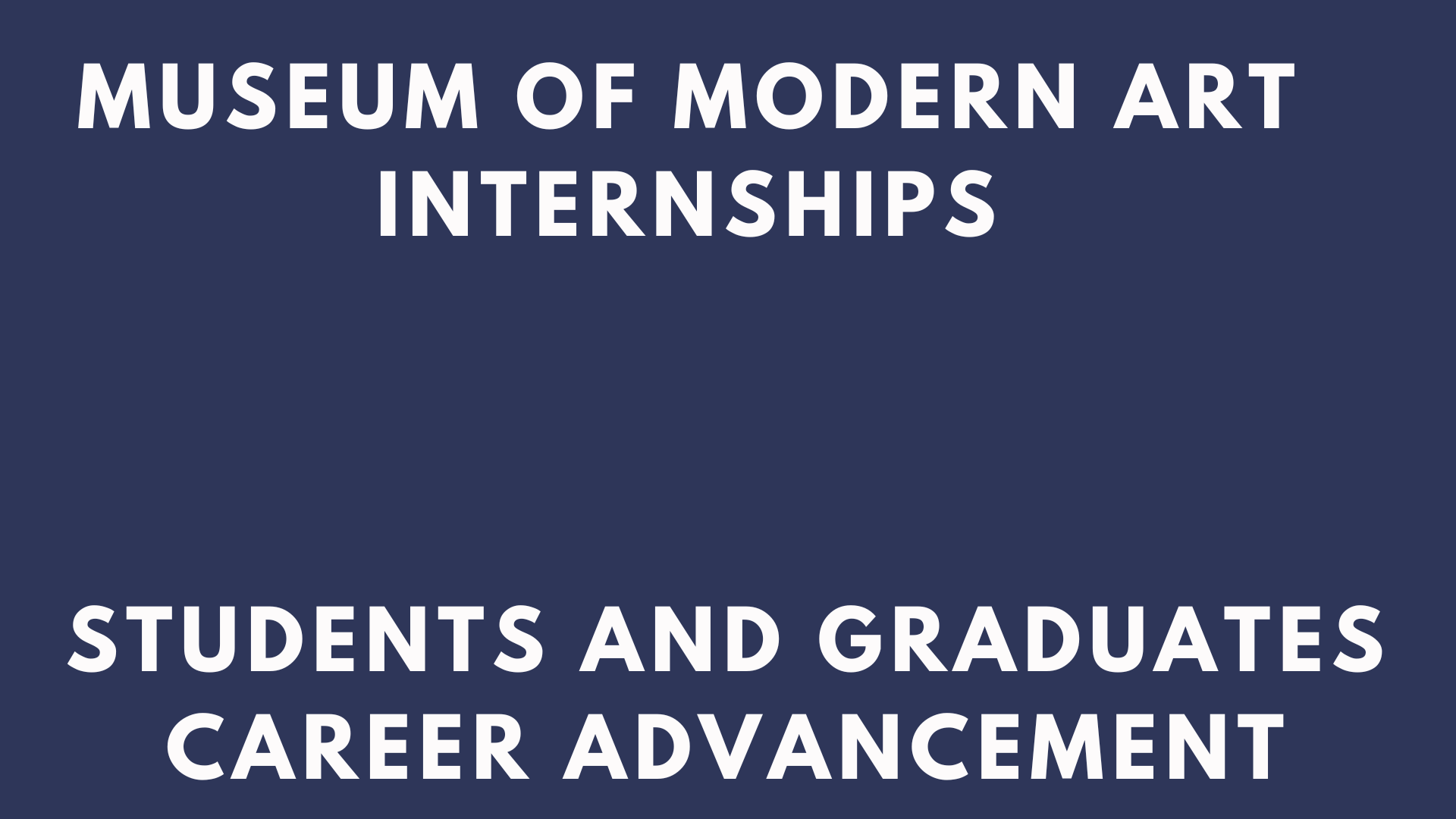 MoMA Internships