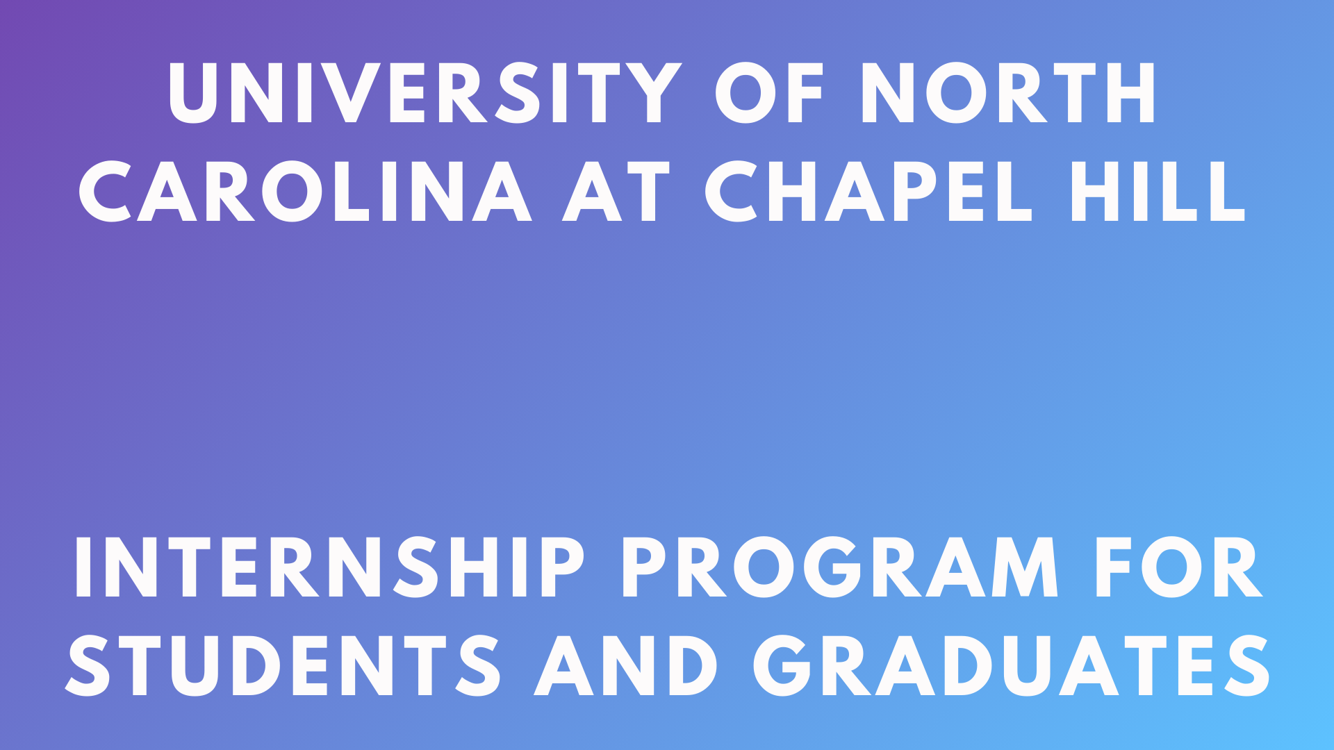 UNC Internships