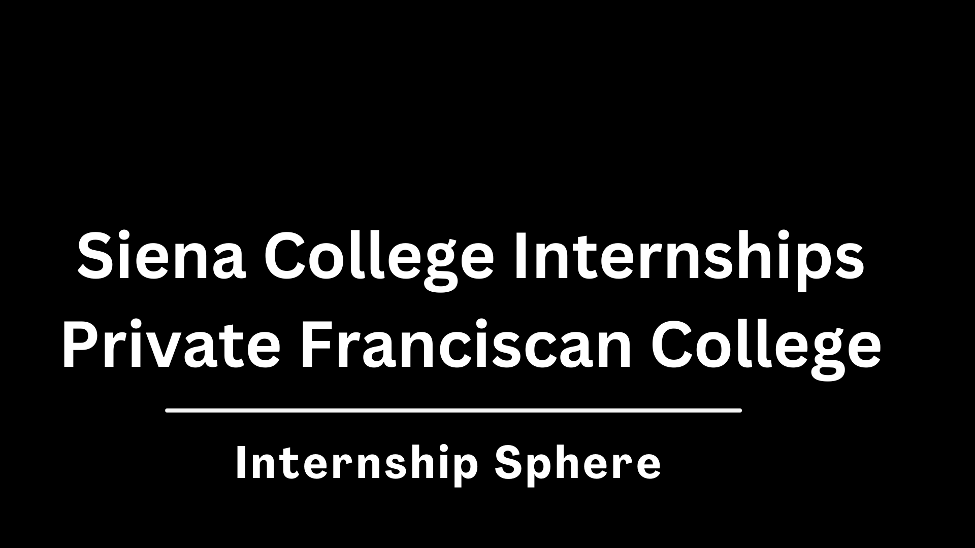 Siena College Internships