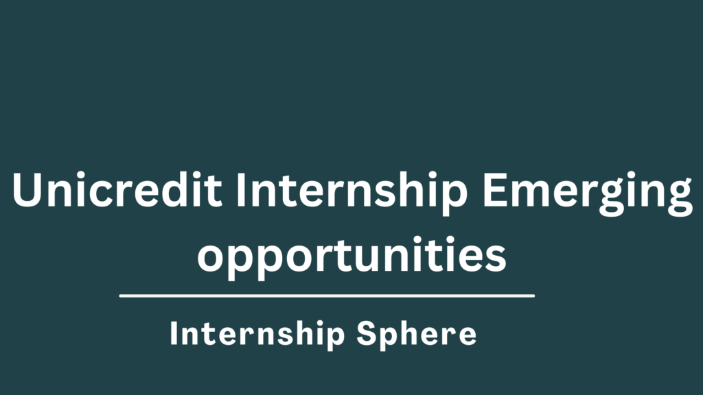 Unicredit Internship
