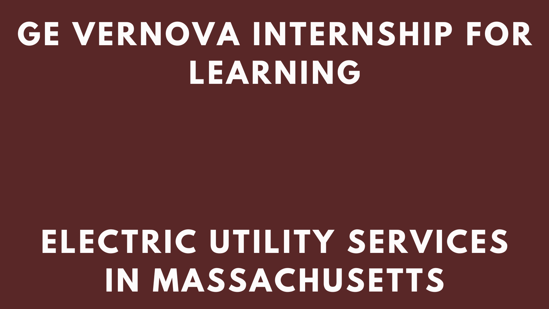 GE Vernova Internship