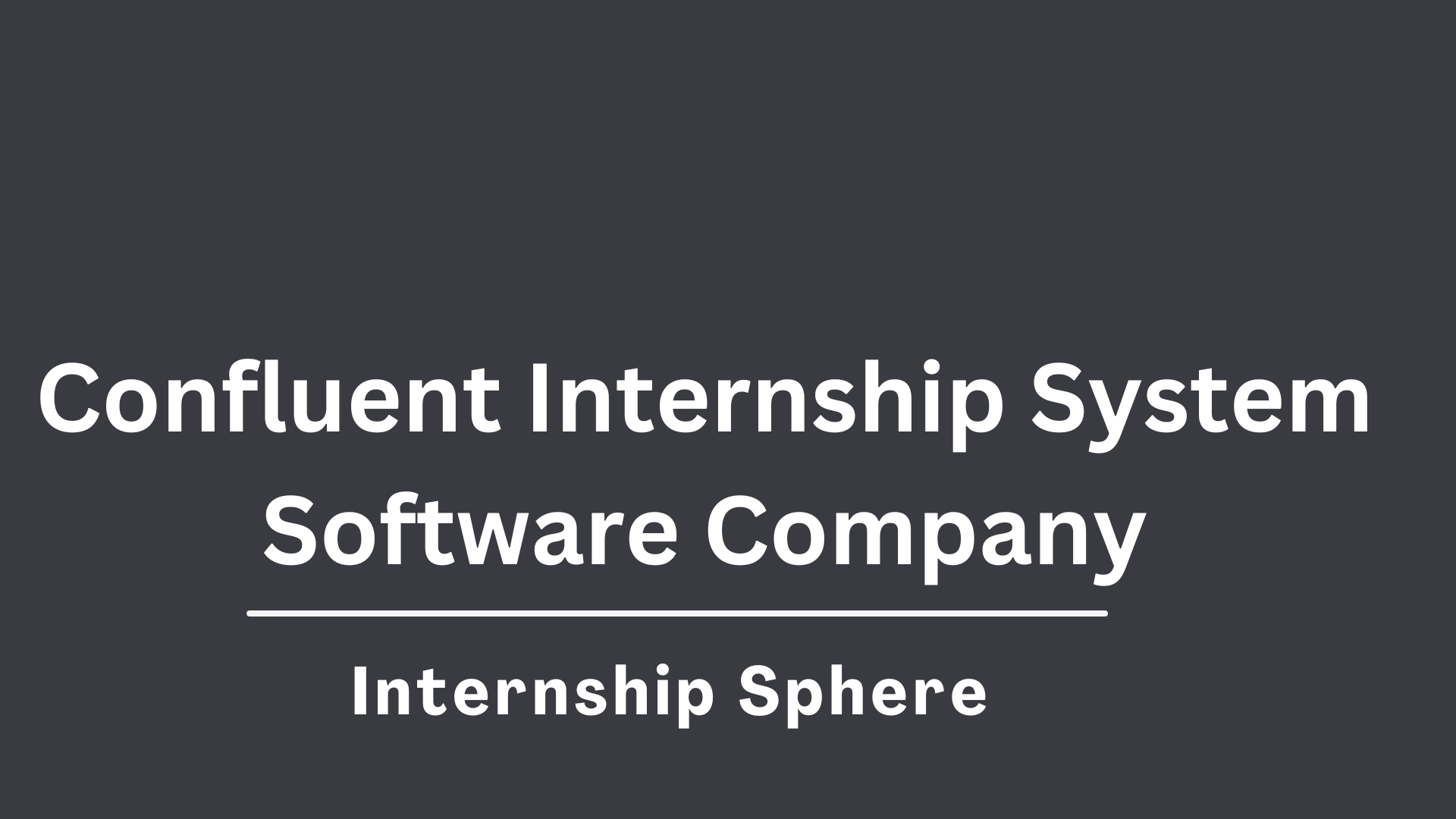 Confluent Internship