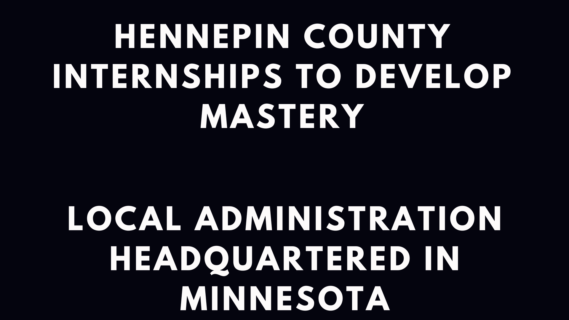 Hennepin County Internships